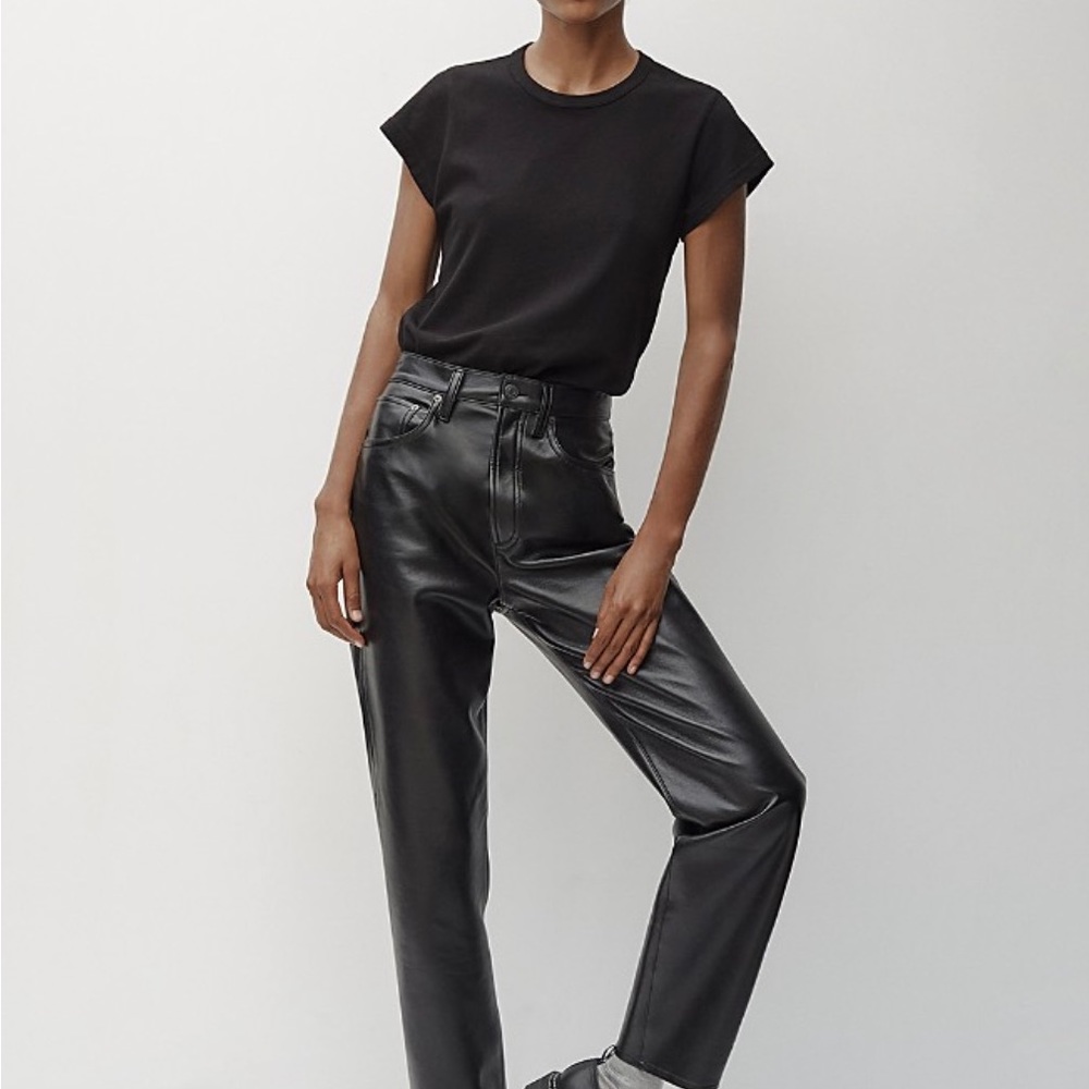AGOLDE
90s Fitted Recycled Leather Pants